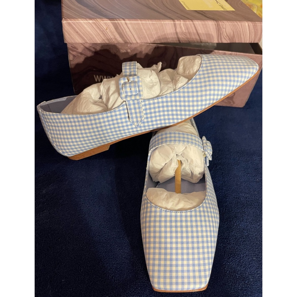 Anthropologie x Jeffrey Campbell Square-Toed Mary Flats NWT SZ 9.5 - Picture 7 of 15